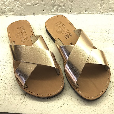 Sandals2Rose Gold Metallic